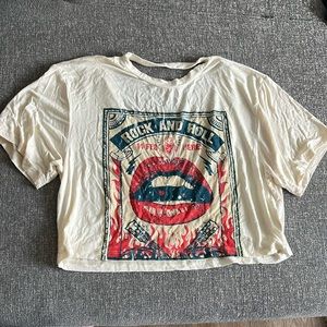 Crop top with back cut out